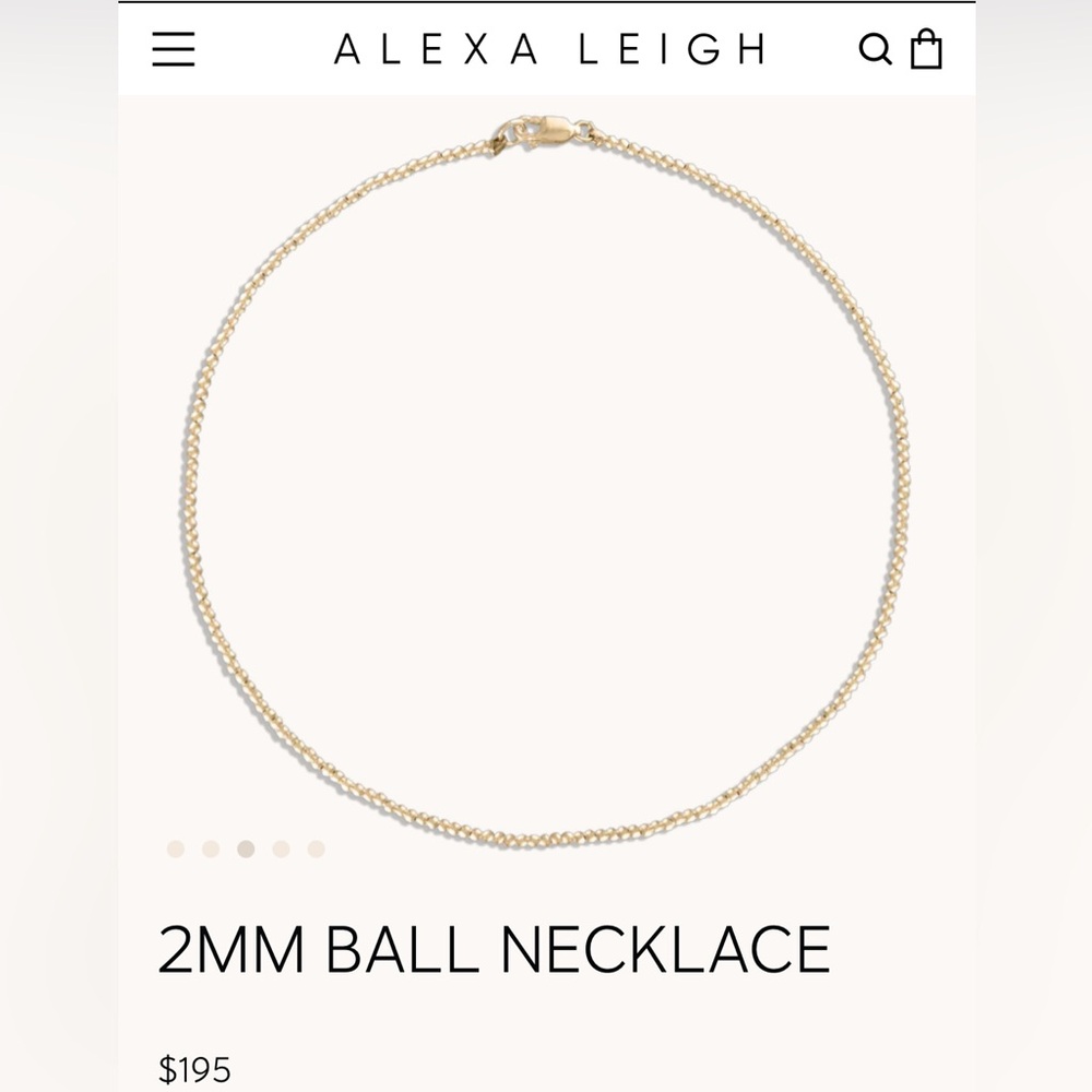 Alexa Leigh 2mm Ball Necklace 15’